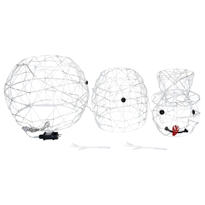 Aigostar - LED spoljašnja božićna dekoracija LED/3,6W/31/230V 2700K 90 cm IP44 sneško