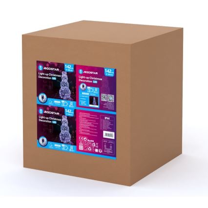 Aigostar - LED Spoljašnja božićna dekoracija LED/3,6W/31/230V 6500K 60 cm IP44 Sneško Belić