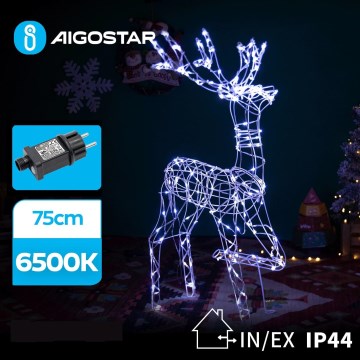 Aigostar - LED Spoljašnja božićna dekoracija LED/3,6W/31/230V 6500K 75 cm IP44 sob