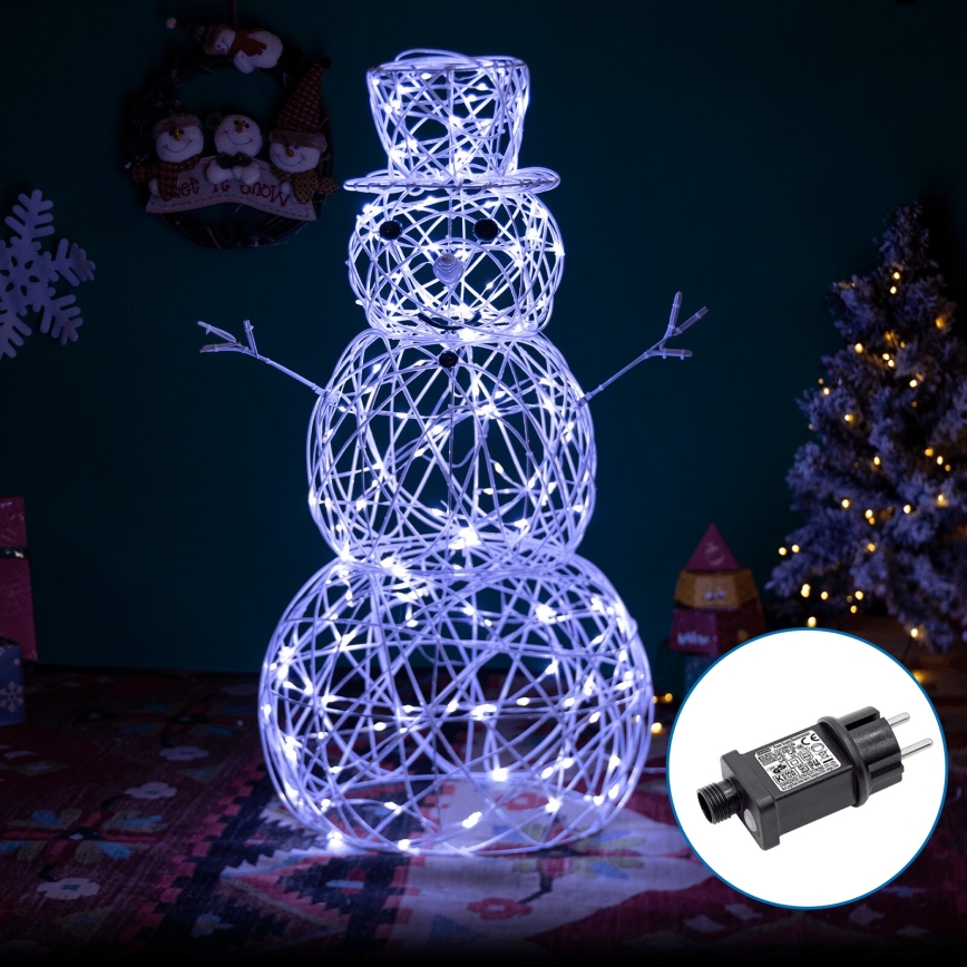 Aigostar-LED Spoljašnja božićna dekoracija LED/3,6W/31/230V 6500K 90cm IP44 Sneško Belić