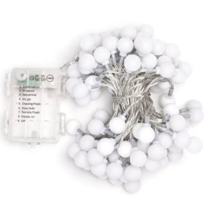 Aigostar - LED spoljašnji božićni lanac 100xLED/3xAA/8 funkcija 10,3 m IP44 višebojni