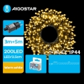Aigostar - LED spoljašnja božićna girlanda 200xLED/8 funkcija 8m IP44 topla bela