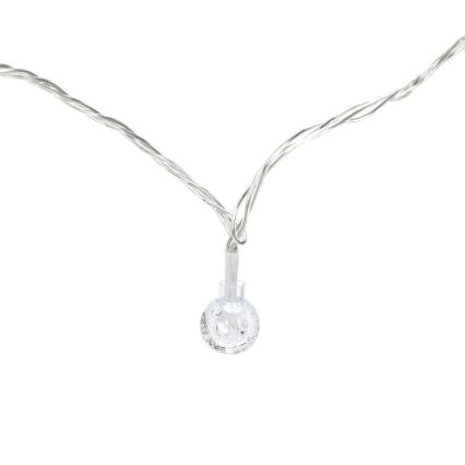 Aigostar - LED spoljašnja božićna girlanda 50x LED / 8 funkcija, 8 m, IP44, hladno bela