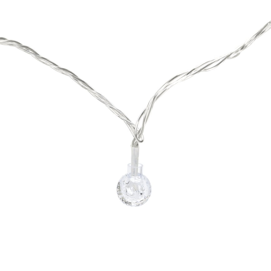 Aigostar - LED spoljašnja božićna girlanda 50x LED / 8 funkcija, 8 m, IP44, hladno bela