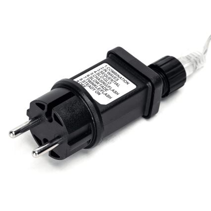 Aigostar - LED spoljašnja božićna girlanda 50x LED / 8 funkcija, 8 m, IP44, hladno bela