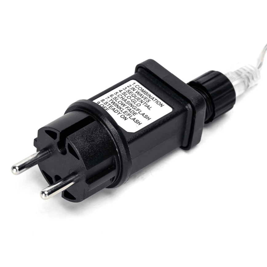 Aigostar - LED spoljašnja božićna girlanda 50x LED / 8 funkcija, 8 m, IP44, hladno bela