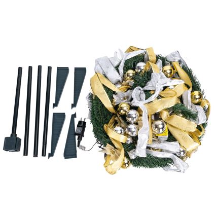 Aigostar - LED spoljašnje božićno drvo 150xLED 1,8m IP44 bela/zlatna topla bela