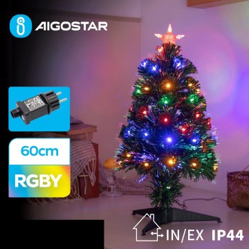 Aigostar - LED spoljašnja božićna jelka LED/3,6W/230V 60 cm IP44 višebojna