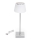 Aigostar - LED Spoljašnja prigušiva punjiva stona lampa LED/4W/5V 3600mAh bela/krom IP54