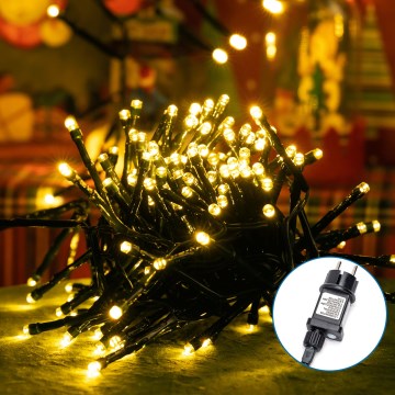 Aigostar - LED Spoljašnje božićne lampice 600xLED/8 funkcije 18m IP44 topla bela