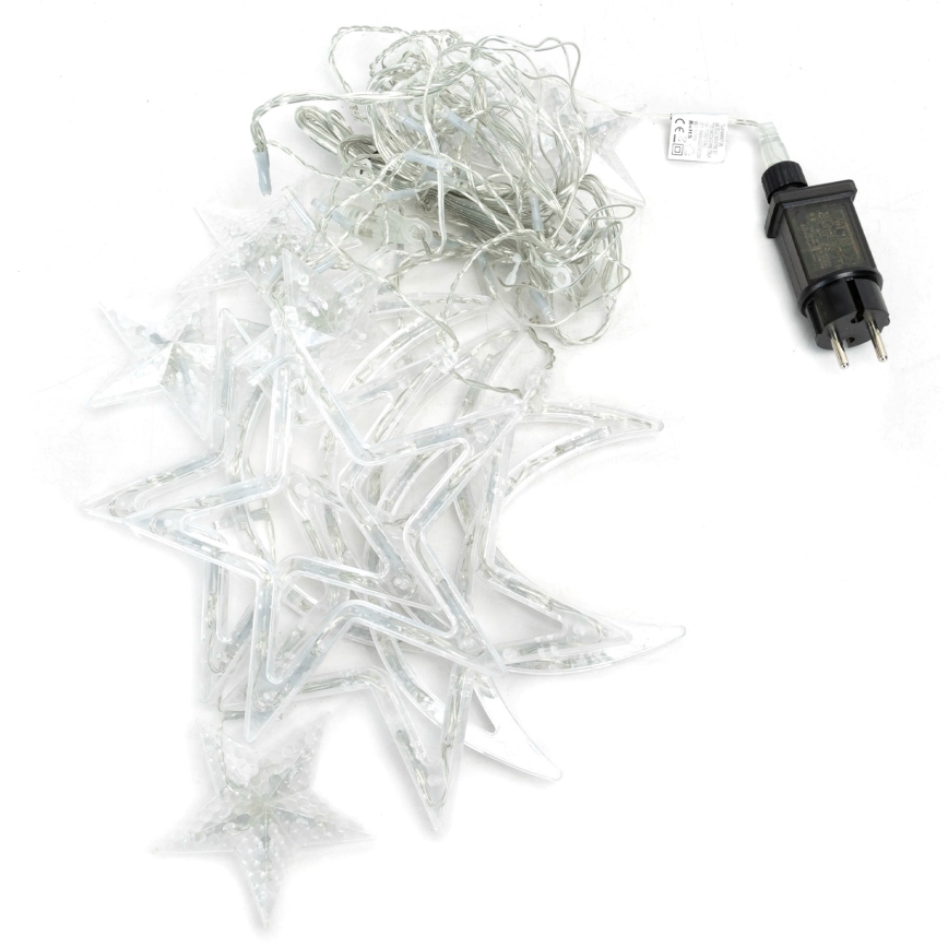 Aigostar - LED spoljašnja božićna girlanda 120xLED/6W/230V/8 funkcija 3x0,6m IP44 hladno bela + daljinski upravljač