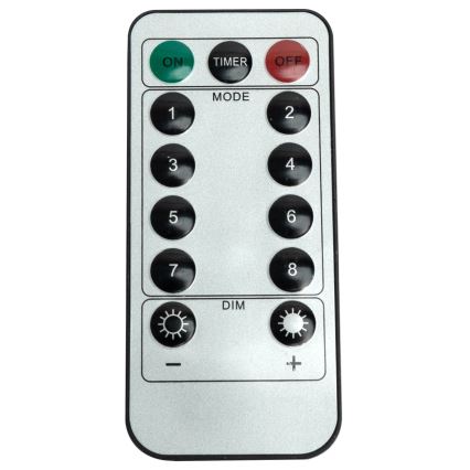 Aigostar - LED spoljašnja božićna girlanda 120xLED/6W/230V/8 funkcija 3x0,6m IP44 hladno bela + daljinski upravljač