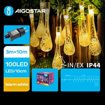 Aigostar - LED Spoljašnji dekorativni lanac 100xLED/8 funkcije 13m IP44 topla bela