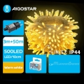 Aigostar - LED spoljna božićna girlanda 500xLED/8 funkcija 53m IP44 topla bela