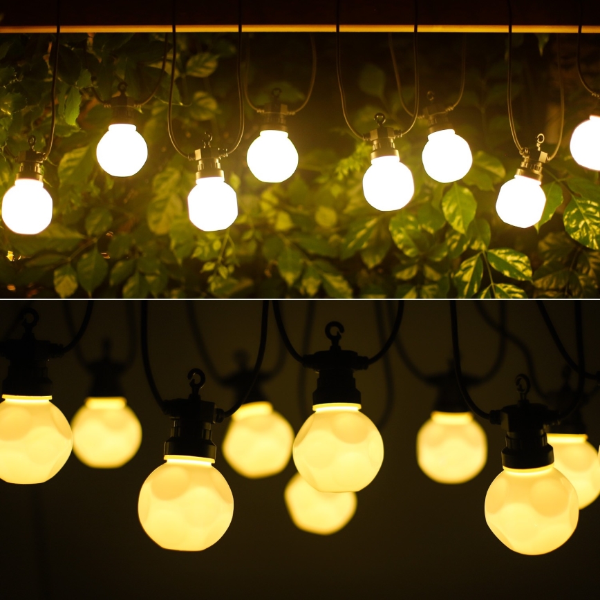 Aigostar - LED spoljna dekorativna girlanda 10xLED/8m IP44 topla bela