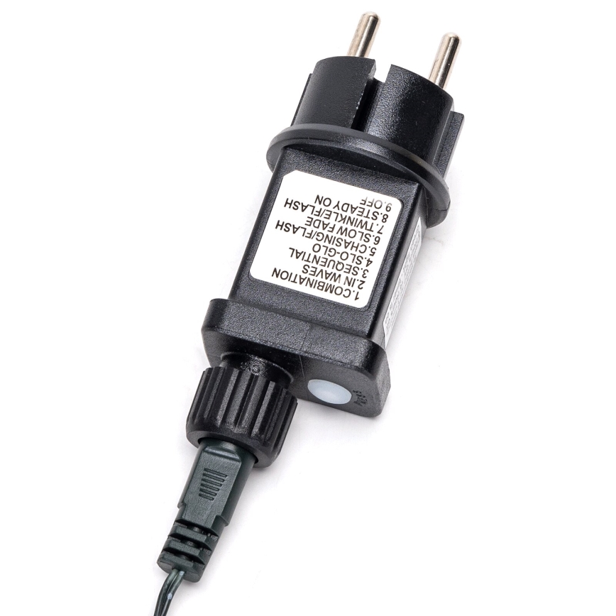 Aigostar - LED spoljni božićni lanac 600xLED/8 funkcija 18m IP44 topla bela