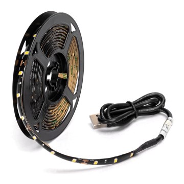 Aigostar - LED Traka 2m LED/4,9W/5V 6500K IP65 crno