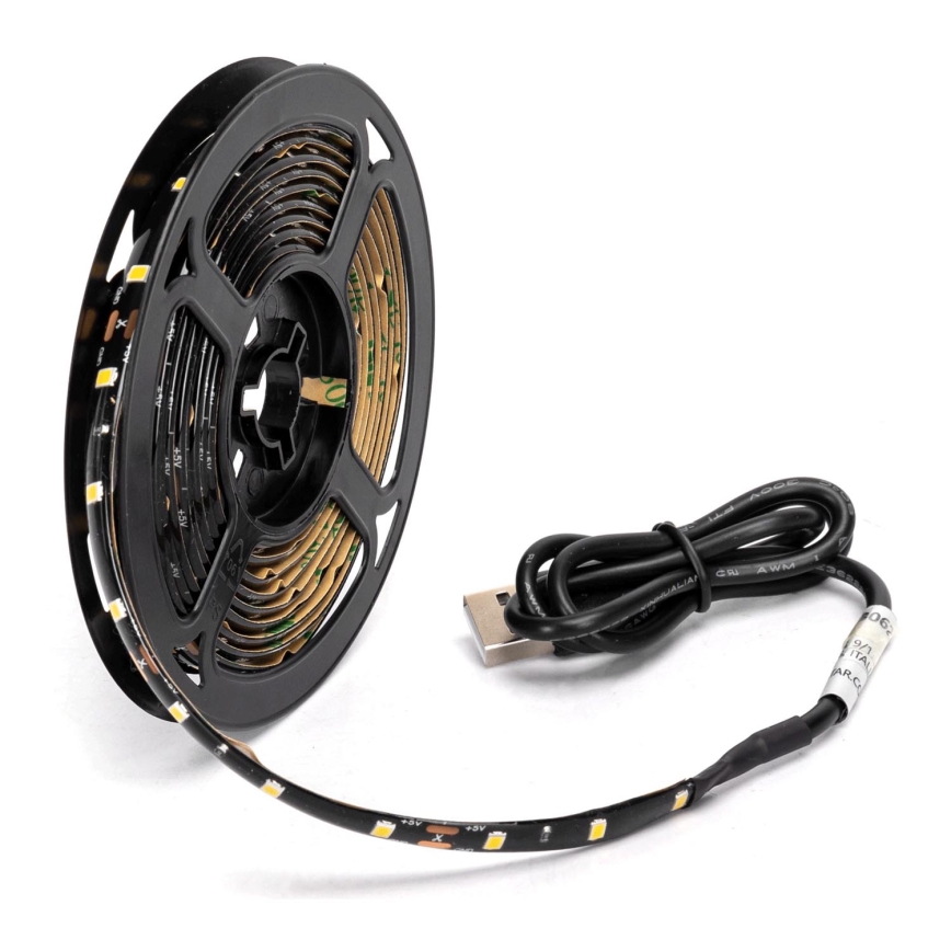 Aigostar - LED Traka 2m LED/4,9W/5V 6500K IP65 crno