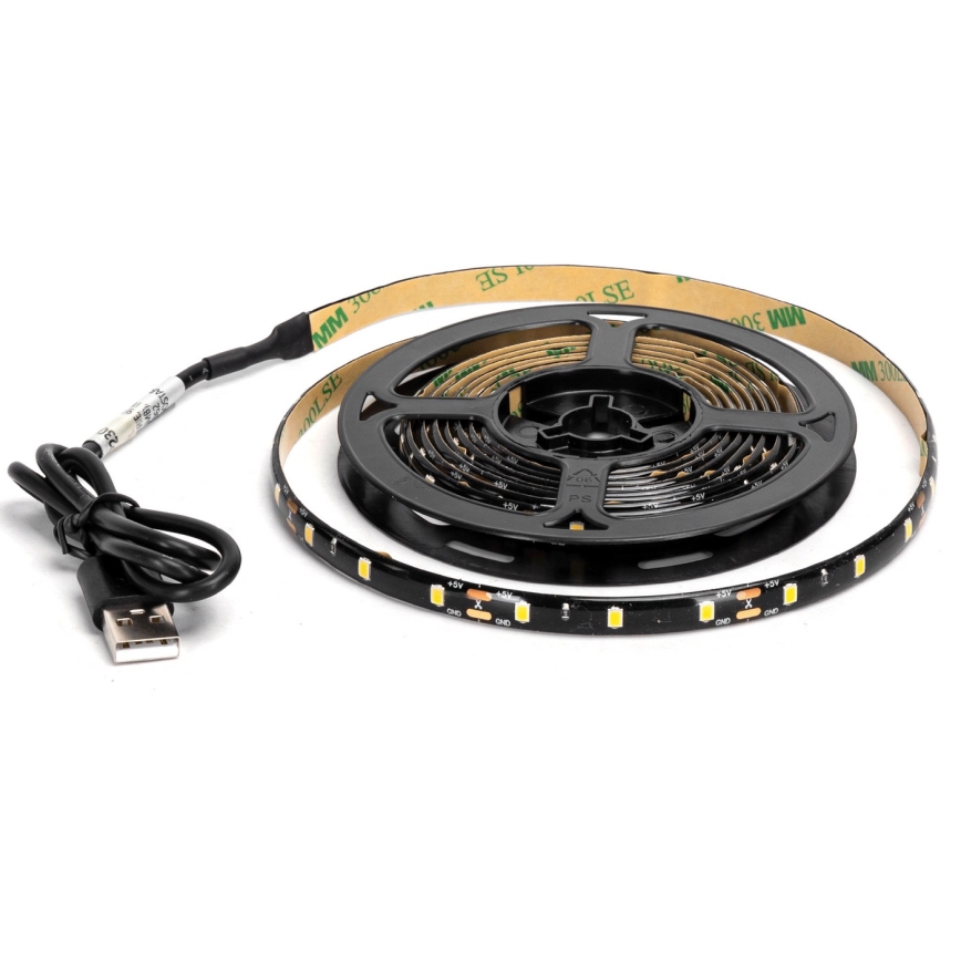 Aigostar - LED Traka 2m LED/4,9W/5V 6500K IP65 crno