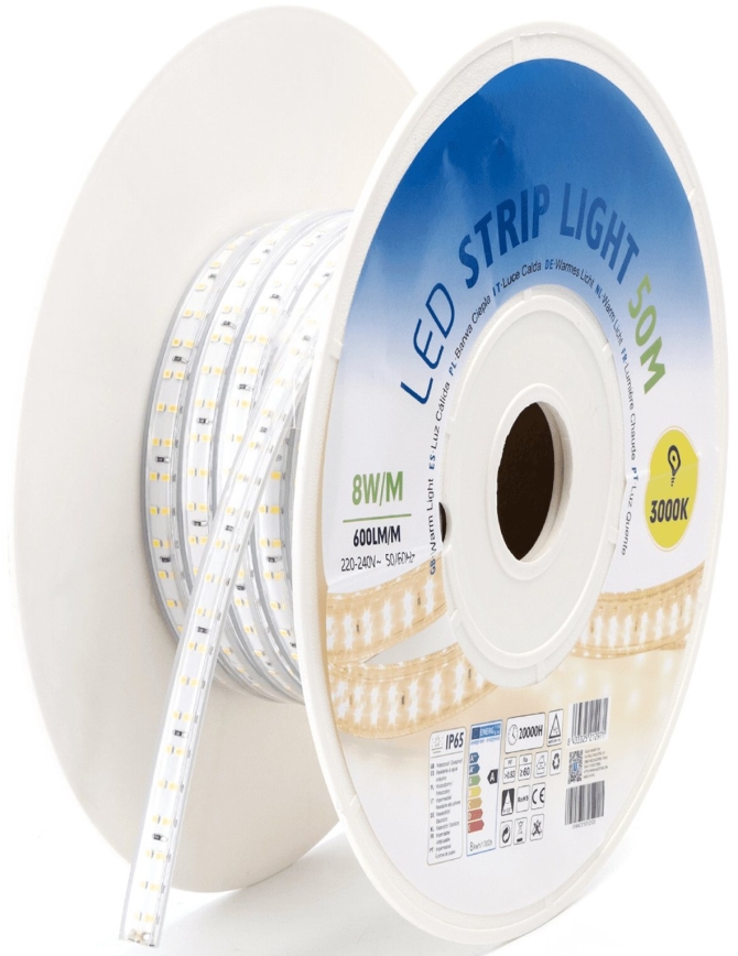 Aigostar - LED Traka LED/400W/230V 50m 3000K IP65