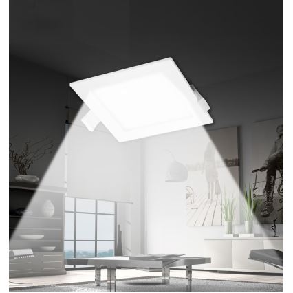 Aigostar - LED Ugradbena lampa LED/16W/230V 16,5x16,5 cm 4000K bela
