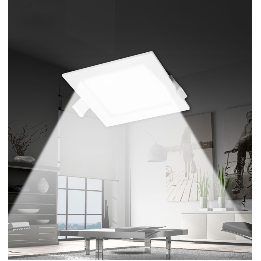 Aigostar - LED Ugradbena lampa LED/18W/230V 22x22 cm 4000K bela