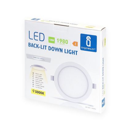 Aigostar - LED Ugradbena lampa LED/18W/230V 3000K pr. 27,5 cm bela