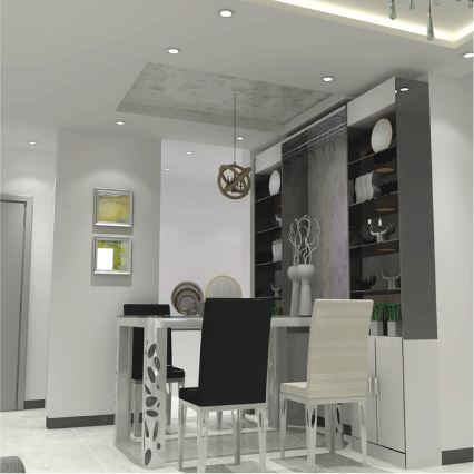 Aigostar - LED Ugradbena lampa LED/18W/230V pr. 17 cm 6000K bela