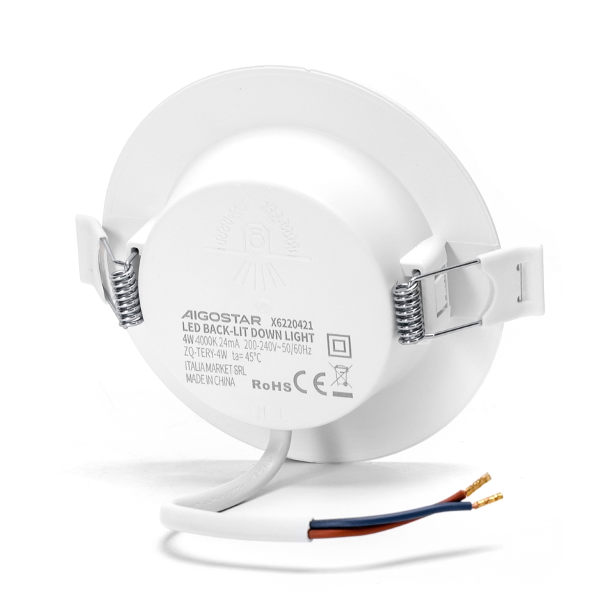 Aigostar - LED Ugradbena lampa LED/4W/230V 4000K pr. 9,8 cm bela