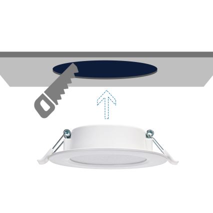 Aigostar - LED Ugradbena lampa LED/4W/230V 4000K pr. 9,8 cm bela