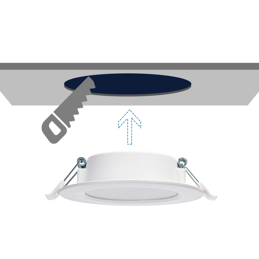 Aigostar - LED Ugradbena lampa LED/4W/230V 4000K pr. 9,8 cm bela