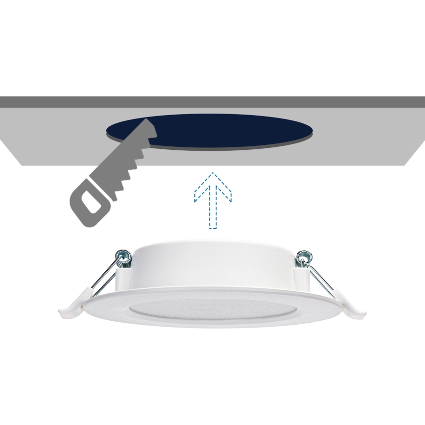 Aigostar - LED Ugradbena lampa LED/6W/230V 4000K pr. 11,8 cm bela