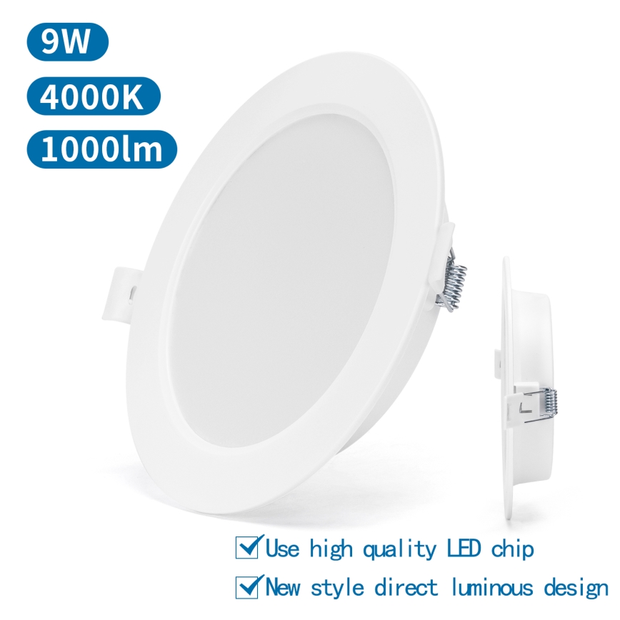 Aigostar - LED Ugradbena lampa LED/9W/230V 4000K pr. 14,5 cm bela