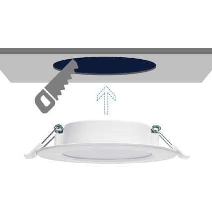 Aigostar - LED Ugradbena lampa LED/9W/230V 4000K pr. 14,5 cm bela