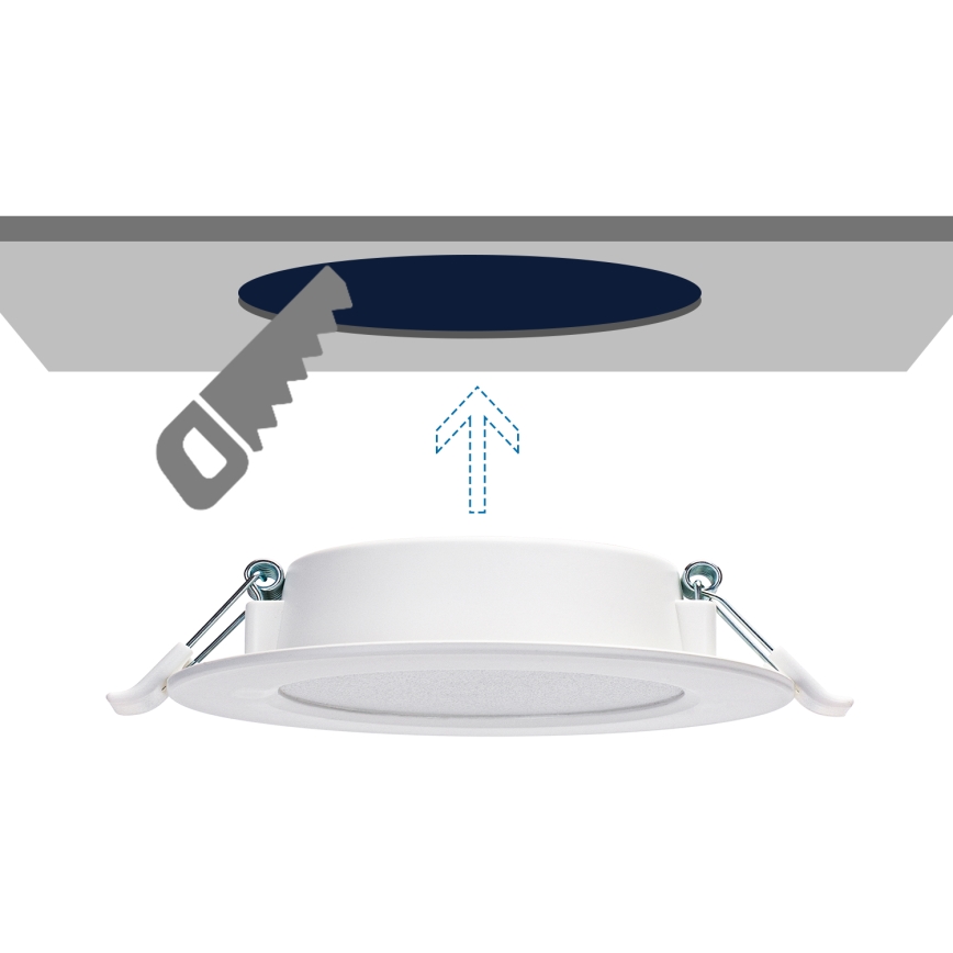 Aigostar - LED Ugradbena lampa LED/9W/230V 4000K pr. 14,5 cm bela