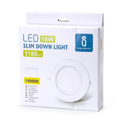 Aigostar - LED Ugradbena lampa ULTRATHIN LED/16W/230V 6000K bela