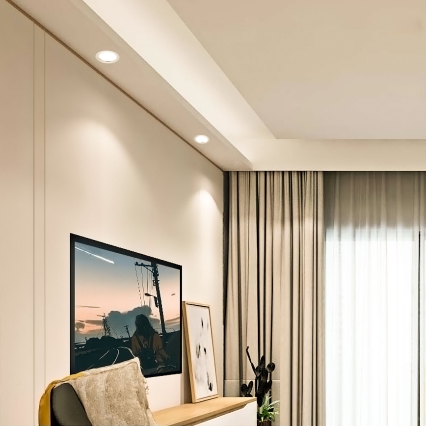 Aigostar - LED Ugradbena lampa ULTRATHIN LED/6W/230V 3000K bela