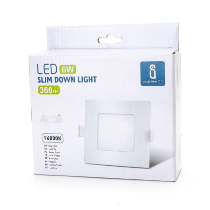 Aigostar - LED Ugradbena lampa ULTRATHIN LED/6W/230V 6000K bela