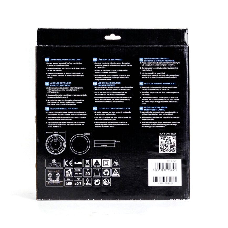 Aigostar - LED Ugradbena lampa ULTRATHIN LED/9W/230V 6000K bela