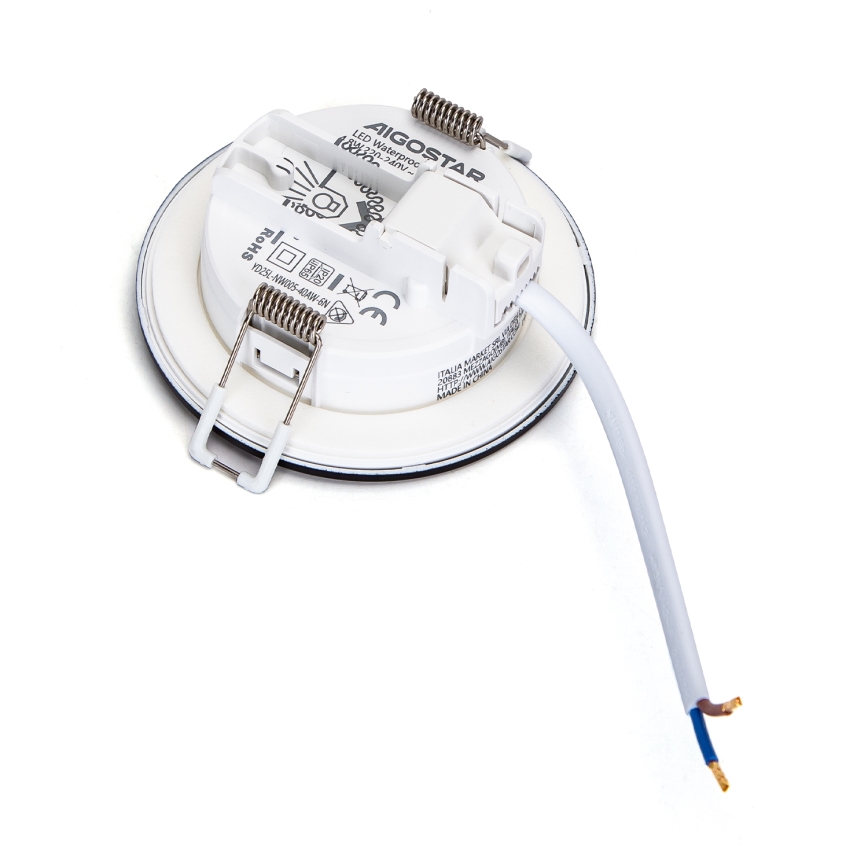 Aigostar - LED Ugradbena lampa za kupatilo LED/4,8W/230V 3000K crno IP65