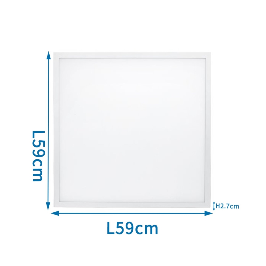 Aigostar - LED Ugradbeni panel LED/40W/230V 3000K/4000K/6500K 60x60cm bela