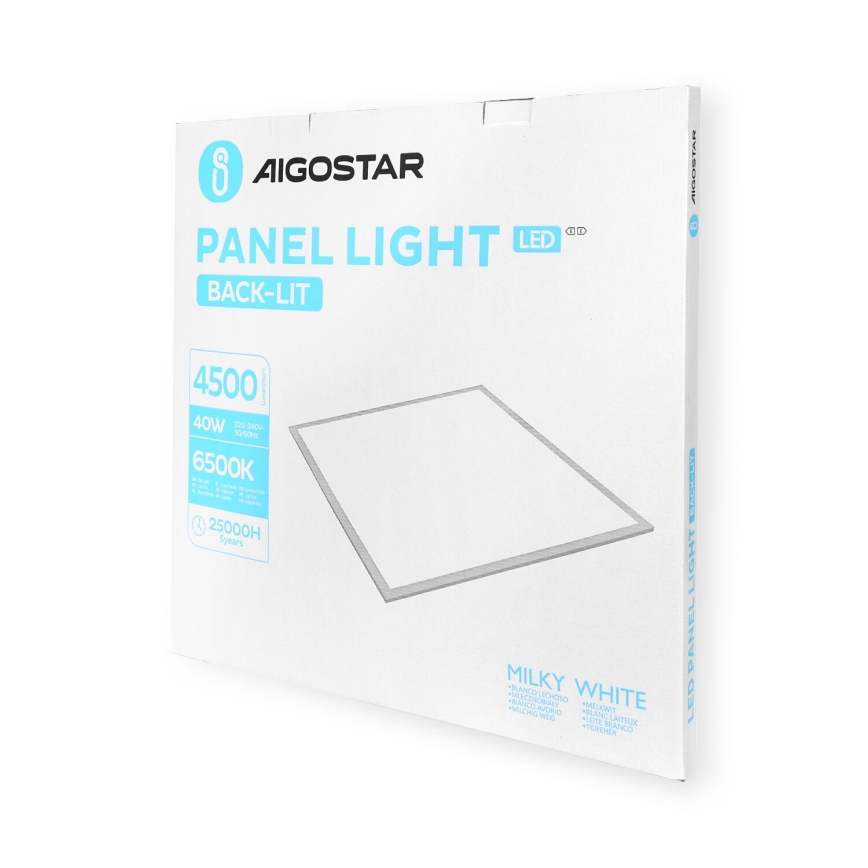 Aigostar - LED Ugradbeni panel LED/40W/230V 6500K 60x60cm bela