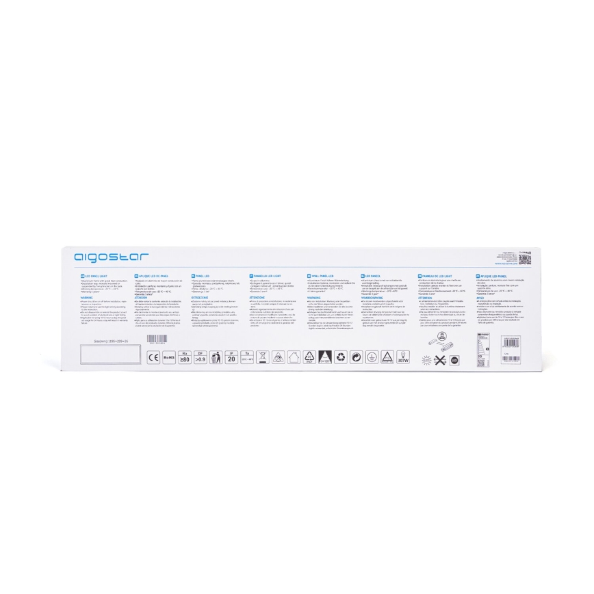Aigostar - LED Ugradbeni panel LED/50W/230V 4000K 120x30cm bela