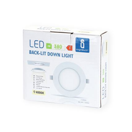 Aigostar - LED ugradna svetiljka LED/4W/230V 4000K, prečnik 9,8 cm, bela