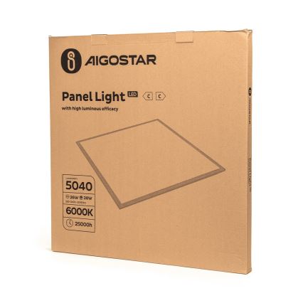 Aigostar - LED ugradni panel za spušteni plafon LED/28W/230V 60x60 cm 6000K