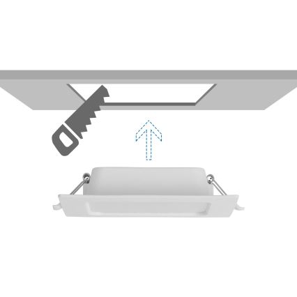 Aigostar - LED ugradno svetlo/6W/230V 3000K 12x12 cm belo