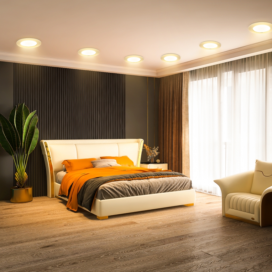 Aigostar - LED ugradno svetlo LED/6W/230V 3000K prečnik 11,8 cm bela