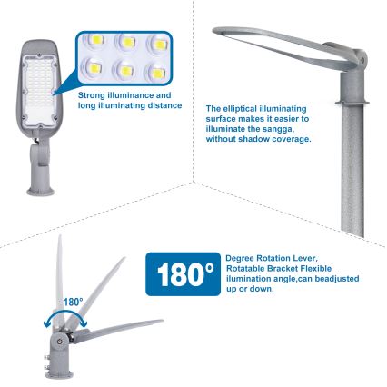 Aigostar - LED Ulična svetiljka LED/200W/230V 6500K IP65