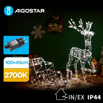 Aigostar - LED Vanjska dekoracija LED/3,6W/31/230V 2700K 90/45cm IP44 sob sa sankama