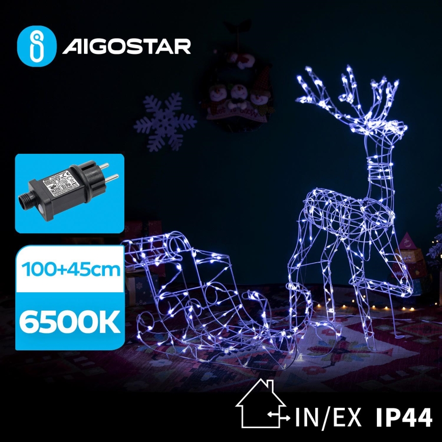 Aigostar - LED Vanjska dekoracija LED/3,6W/31/230V 6500K 90/45cm IP44 sob sa sankama